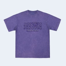 메종 마르지엘라 워시드 루즈핏 티셔츠 퍼플